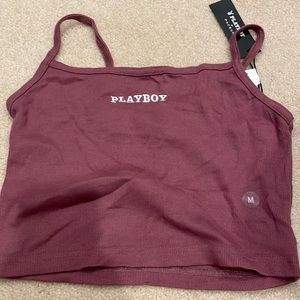 playboy crop top🤍